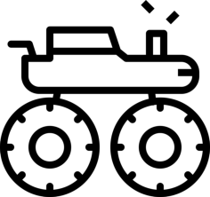 Monster Truck Outline Svg Vector, Free Vectors File
